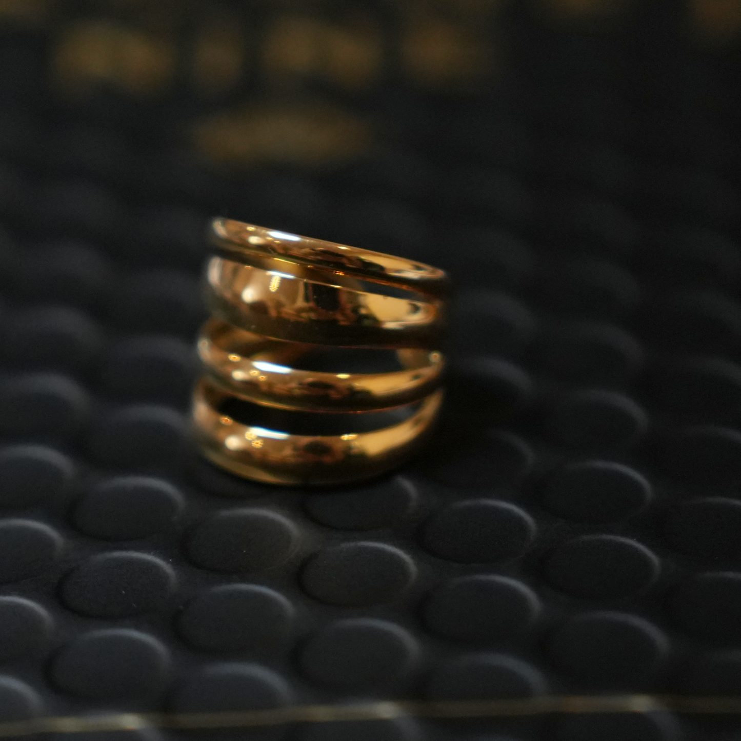 MAKET Gold:  Multi Stacked Four Rings in One