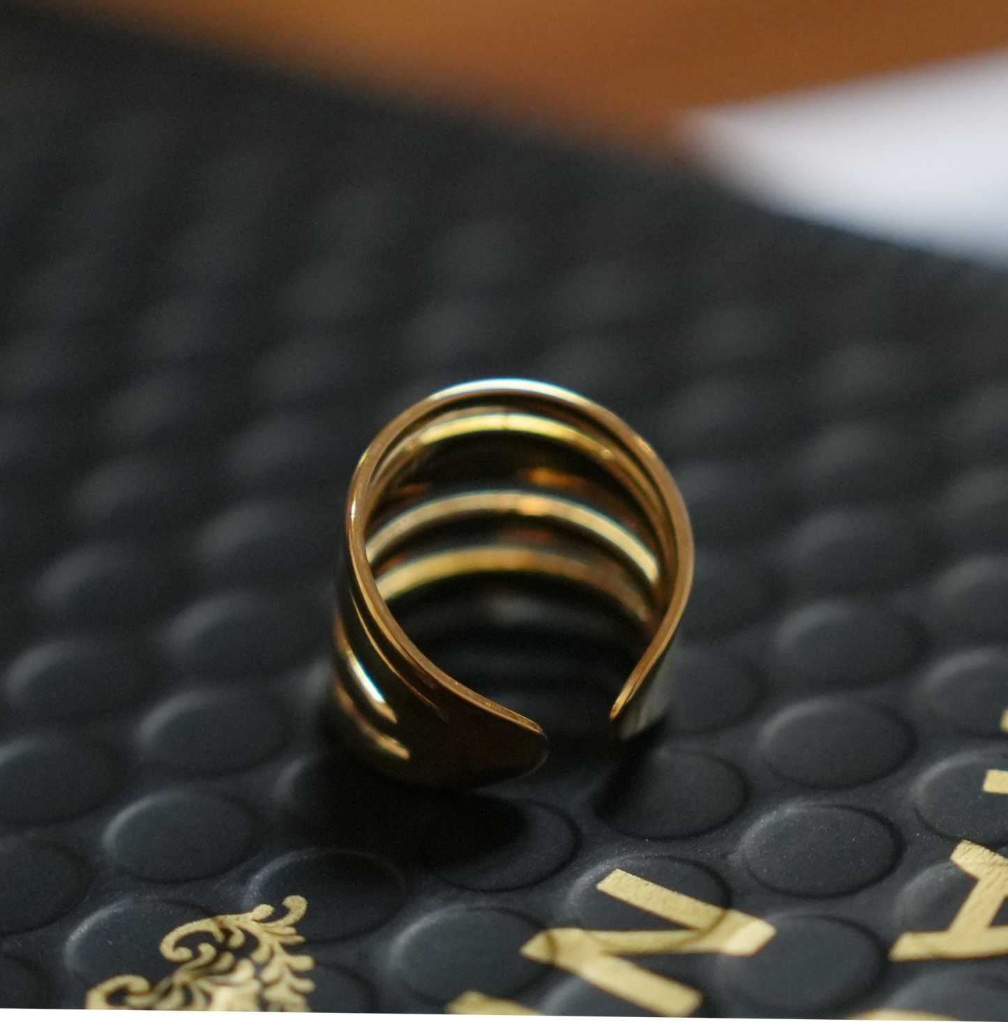 MAKET Gold:  Multi Stacked Four Rings in One