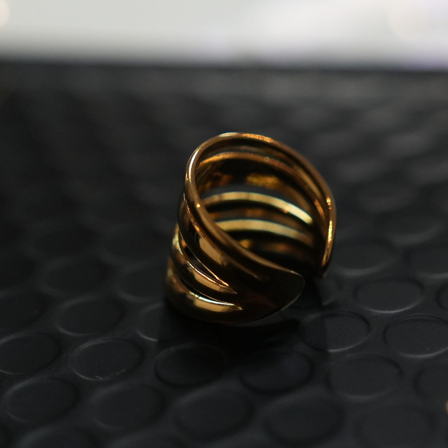 MAKET Gold:  Multi Stacked Four Rings in One