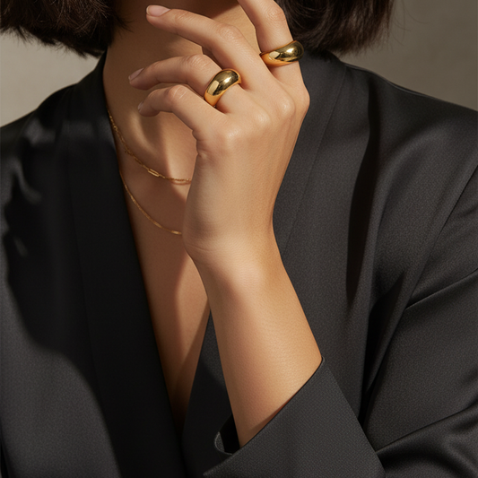 Geometric Dome Ring