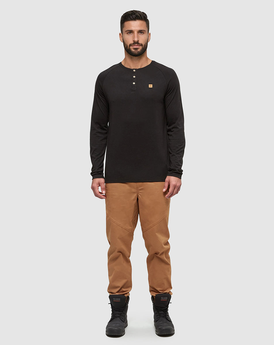TreeBlend Baker Henley Langarm