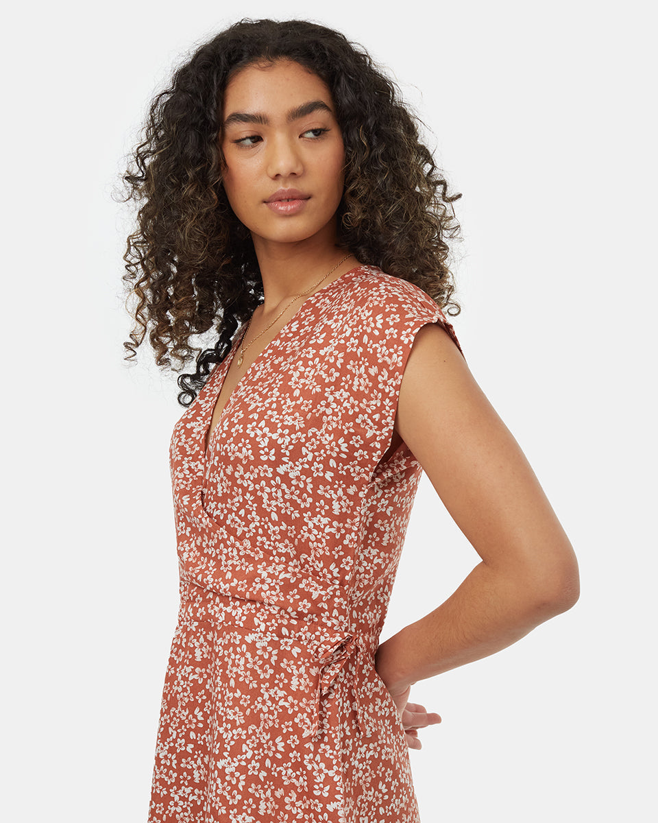 Gewebtes Wickelkleid