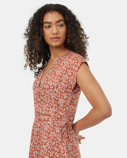 Gewebtes Wickelkleid