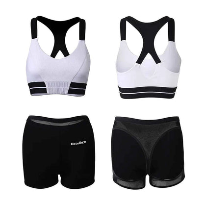 Anime Style 2-Piece Short Gymnastics Uniform Sports Tank Top with Sexy Cutout Shorts