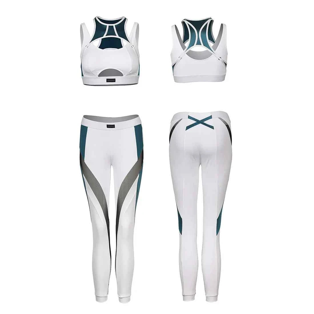 Anime Sci-fi Style Yoga Suit Sexy Sportswear Activewear Cosplay Set