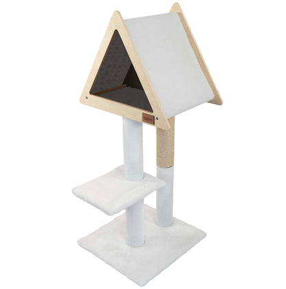 Teepee Hideout - Deluxe 2-Level Cat Tree