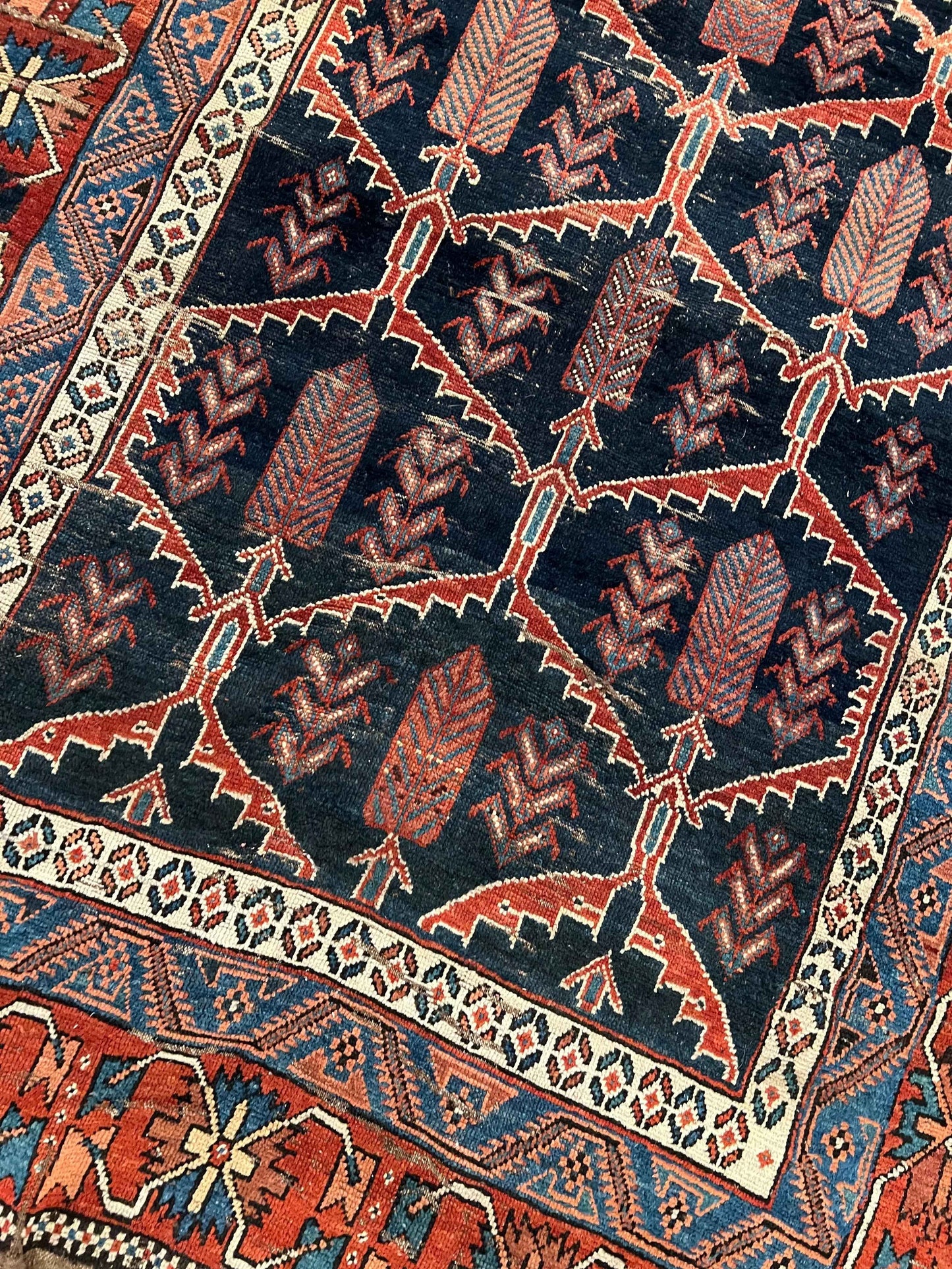 Antique Persian Afshar Rug | 7’ 4" x 5’