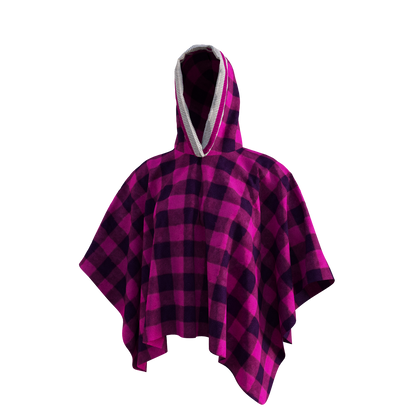 Pook Poncho - Adult Pink Polar Fleece w/ Snap Fastners