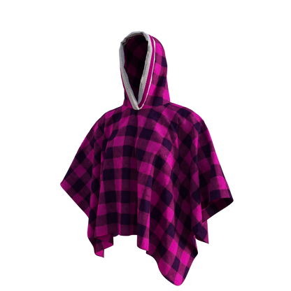 Pook Poncho - Adult Pink Polar Fleece w/ Snap Fastners