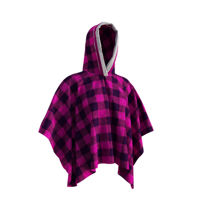 Pook Poncho - Adult Pink Polar Fleece w/ Snap Fastners