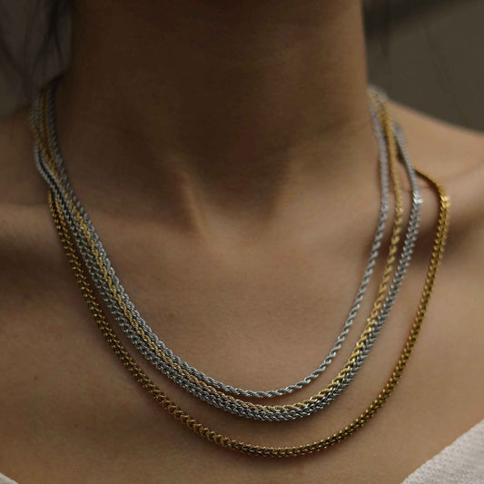 FARAH 24": Cuban Link Silver Chain Necklace