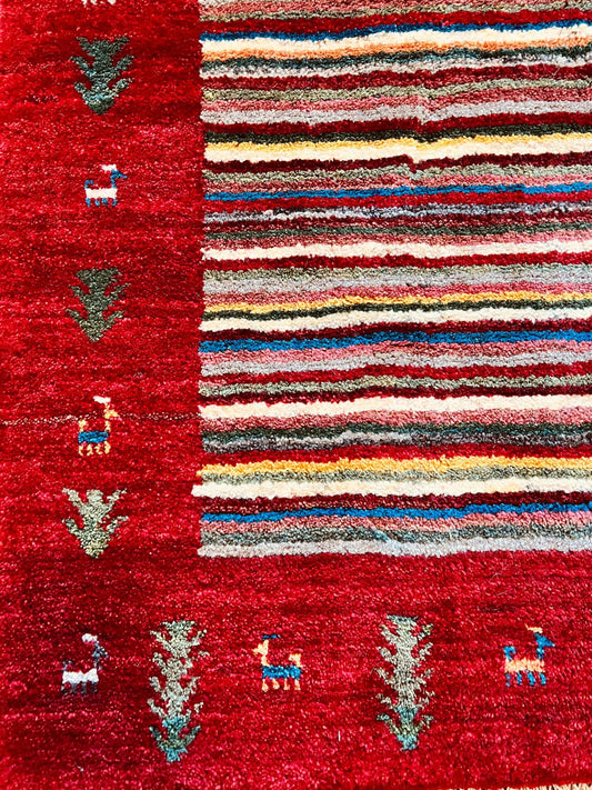 Gabbeh Rug | 3’7”x4’8”