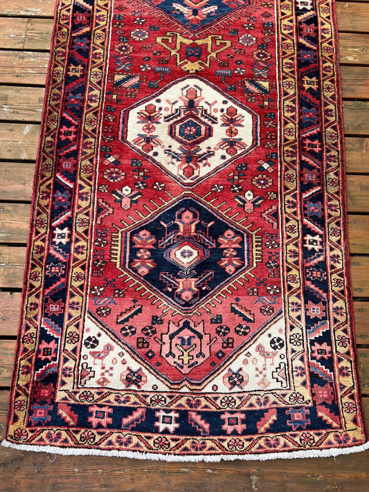 Persian Heriz Runner | 10’ 8” x 3’ 7”