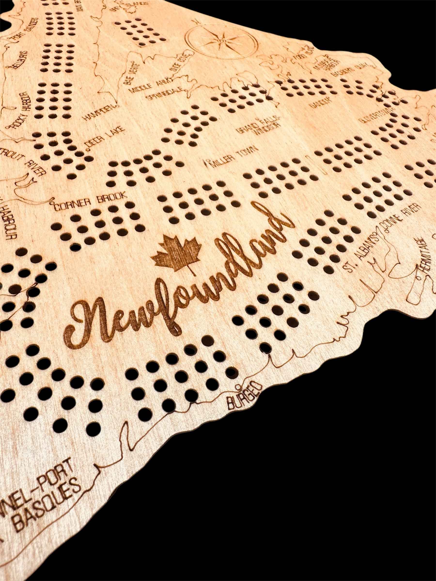 Newfoundland Cribbage Board