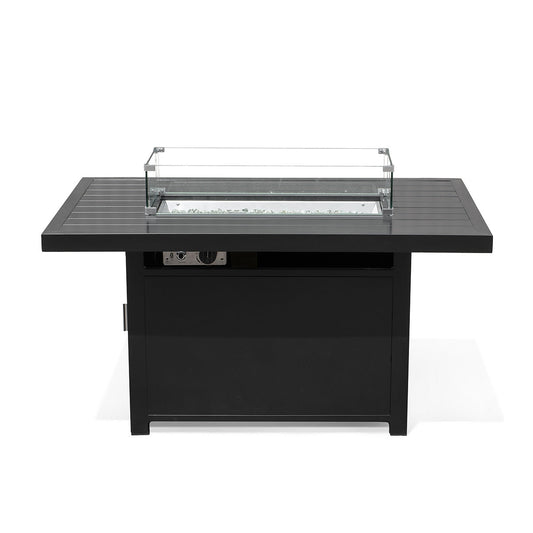 Aluminum Propane 48" Rectangle Outdoor Fire Pit Table - AURABAGS SHOP