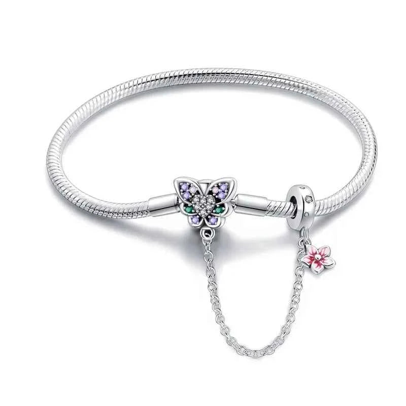 Butterfly Charm Bracelet (925 Sterling Silver)
