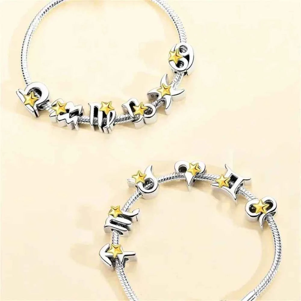 Delicate 925 Silver Zodiac Charm: Personalize Your Bracelet With Your Constellation