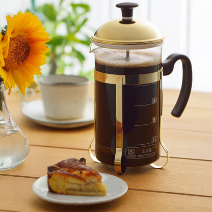 Yoshikawa Kaffeebereiter/Servierkanne Edelstahl 600ml – Hergestellt in Japan