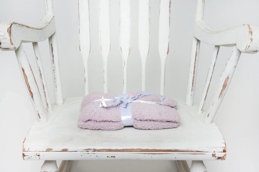 Iced Lilac Solid Double Layered Print Lovey