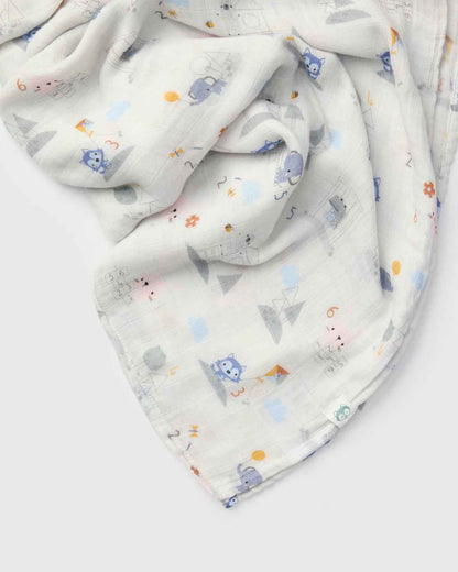 Muslin Swaddle - Mini Mathletes