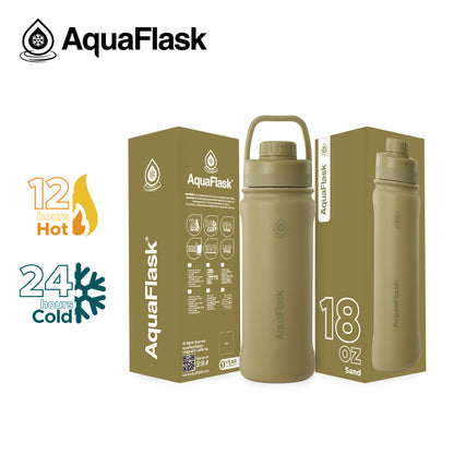 AquaFlask Original Vakuumisolierte Wasserflaschen 530ml (18oz)