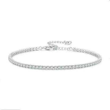 925 Sterling Silver CZ Tennis Bracelet