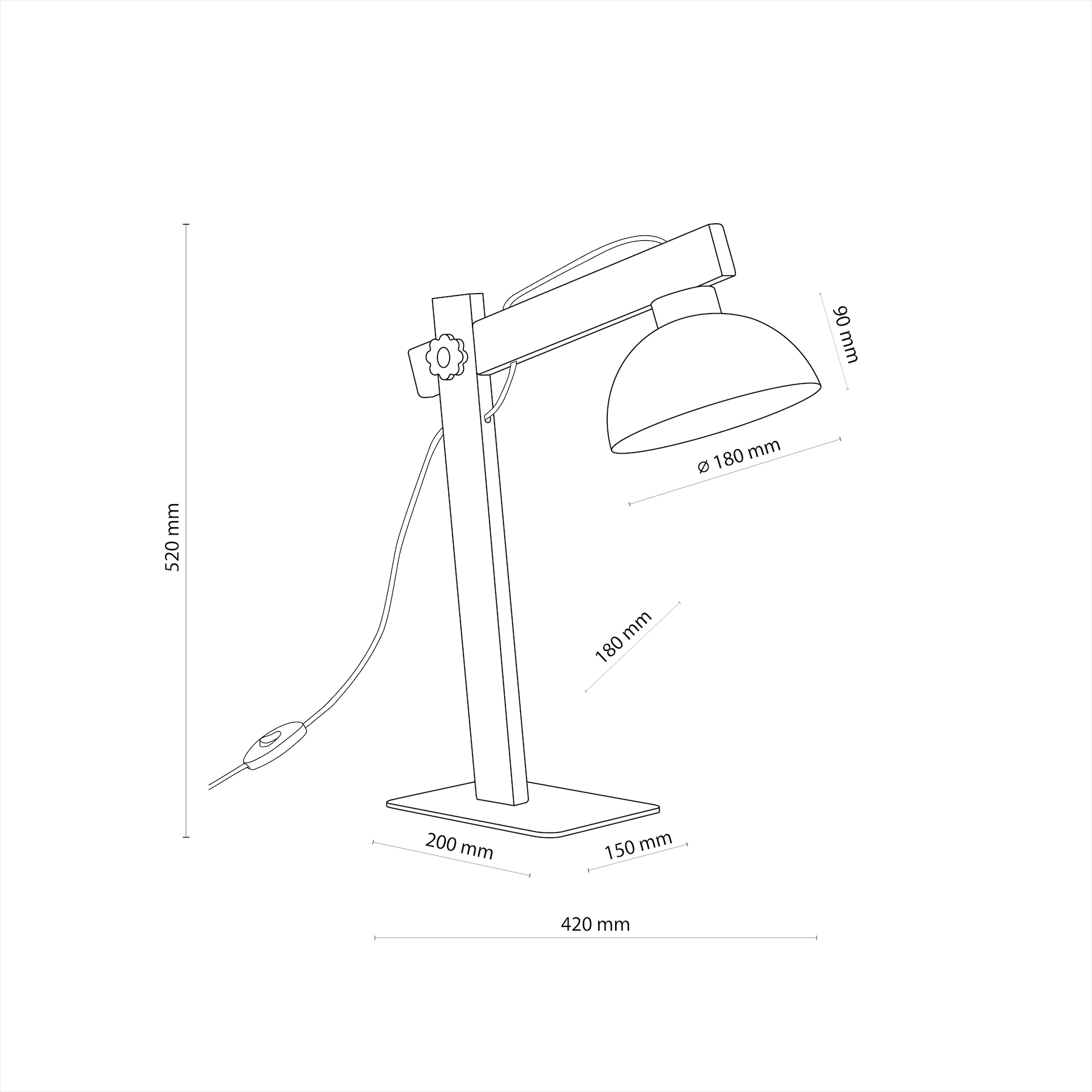 OSLO White  Scandinavian Night Lamp - AURABAGS SHOP