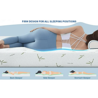 UltraFlex® SolidSleep- Mattress and BoxSpring Set Canadian-Made FIRM Gel Infused Reversible Comfort With Pressure Relief, Cooling Technology, Bamboo Cover, CertiPUR-US® Certified Foam (Made in Canada)