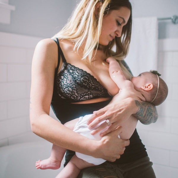 Lily White Nursing Tank- luxury bamboo