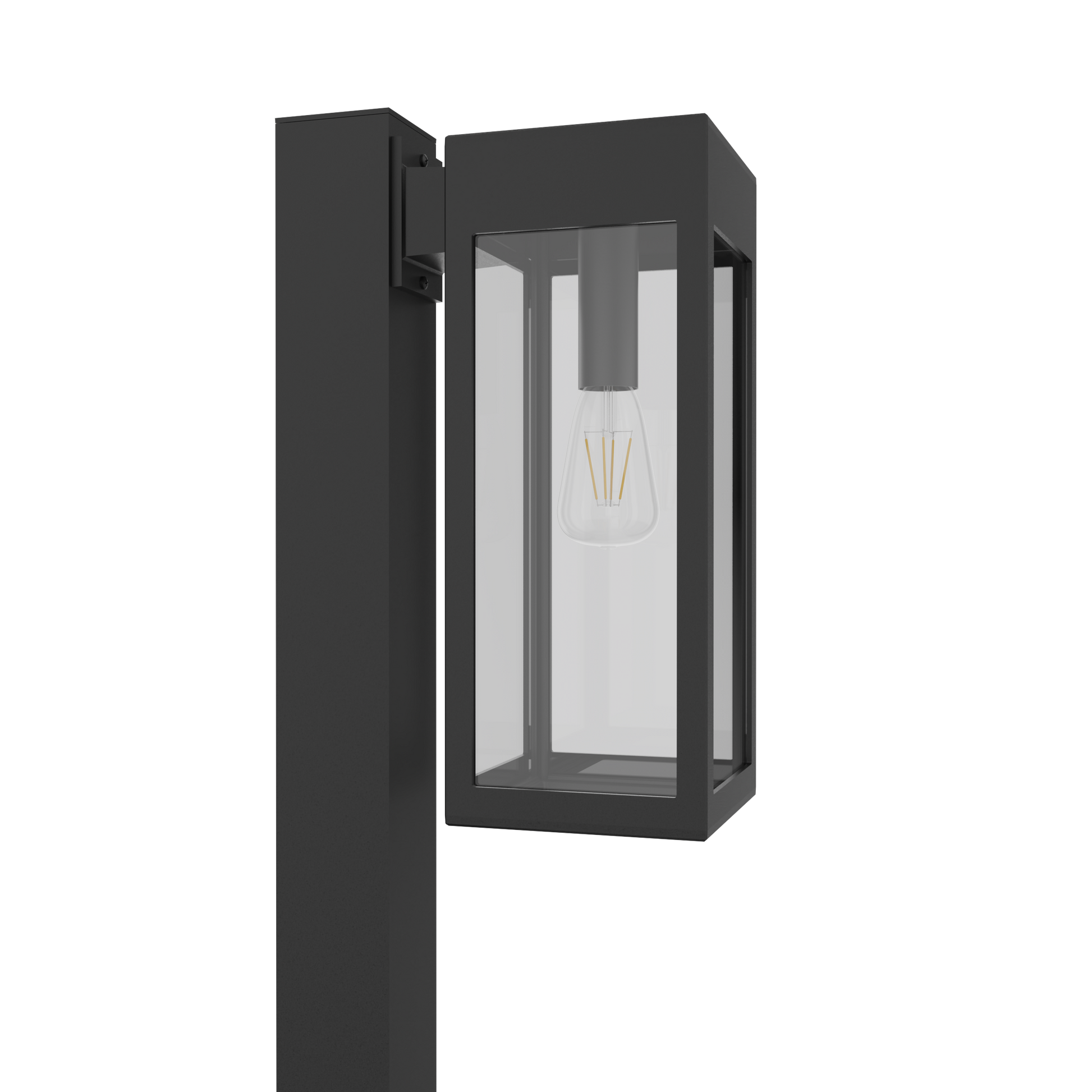 Stockholm • Luminaire pour poteau extérieur montage vers le bas fond ouvert format moyen [21636]