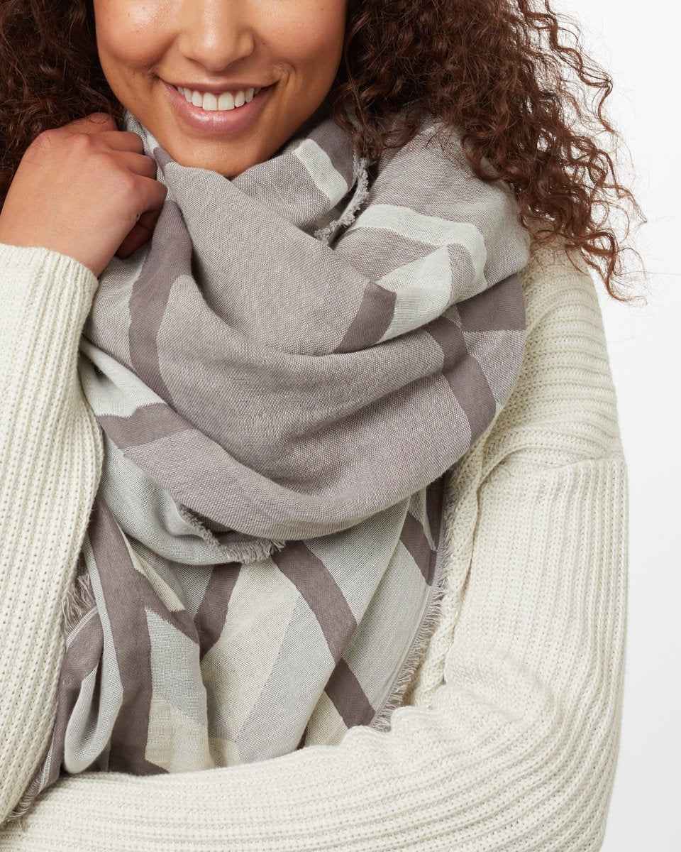 Cotton Geo Blanket Scarf