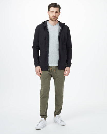 French Terry Kapuzenjacke mit Reißverschluss