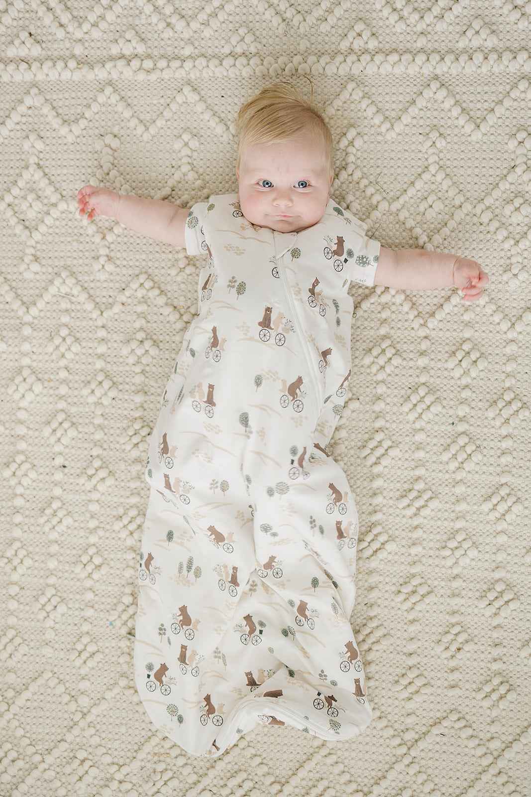 Baby Sleep Sack TENCEL™ 1.0 TOG - Bears on Bikes