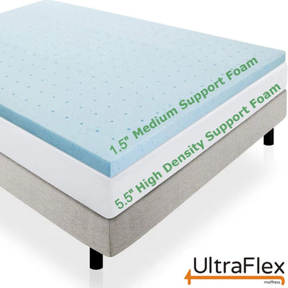 UltraFlex® INFINITY Mattress and BoxSpring Set Orthopedic Premium Soy Foam, Eco-friendly Mattress (Made in Canada)