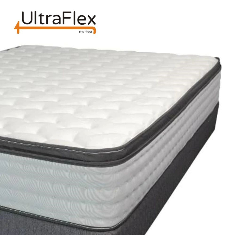 UltraFlex® LUSH 12" Orthopedic Eurotop Pocket Coil Premium Foam Encased, Eco-friendly Hybrid Mattress (Made in Canada)
