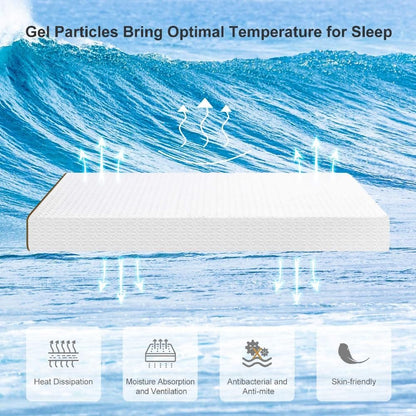 UltraFlex® MAJESTIC 9" Mattress and BoxSpring Set Orthopedic Premium Cool Gel Memory Foam, Eco-friendly Mattress (Made in Canada)