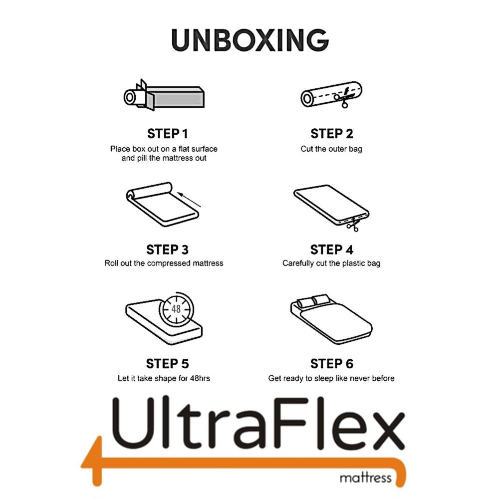 UltraFlex® ASPIRE- Supportive Comfort Foam Mattress for Pressure Relief, Cool Sleep, Medium Firmness, Eco-Friendly Mattress With Premium Cool Gel Memory Foam (Made in Canada)