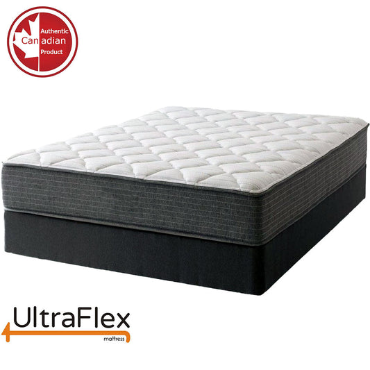 UltraFlex® ASPIRE- Supportive Medium-Firm Foam Mattress with Cool Gel Memory Foam for Pressure Relief, with Waterproof Protector. Made in Canada.