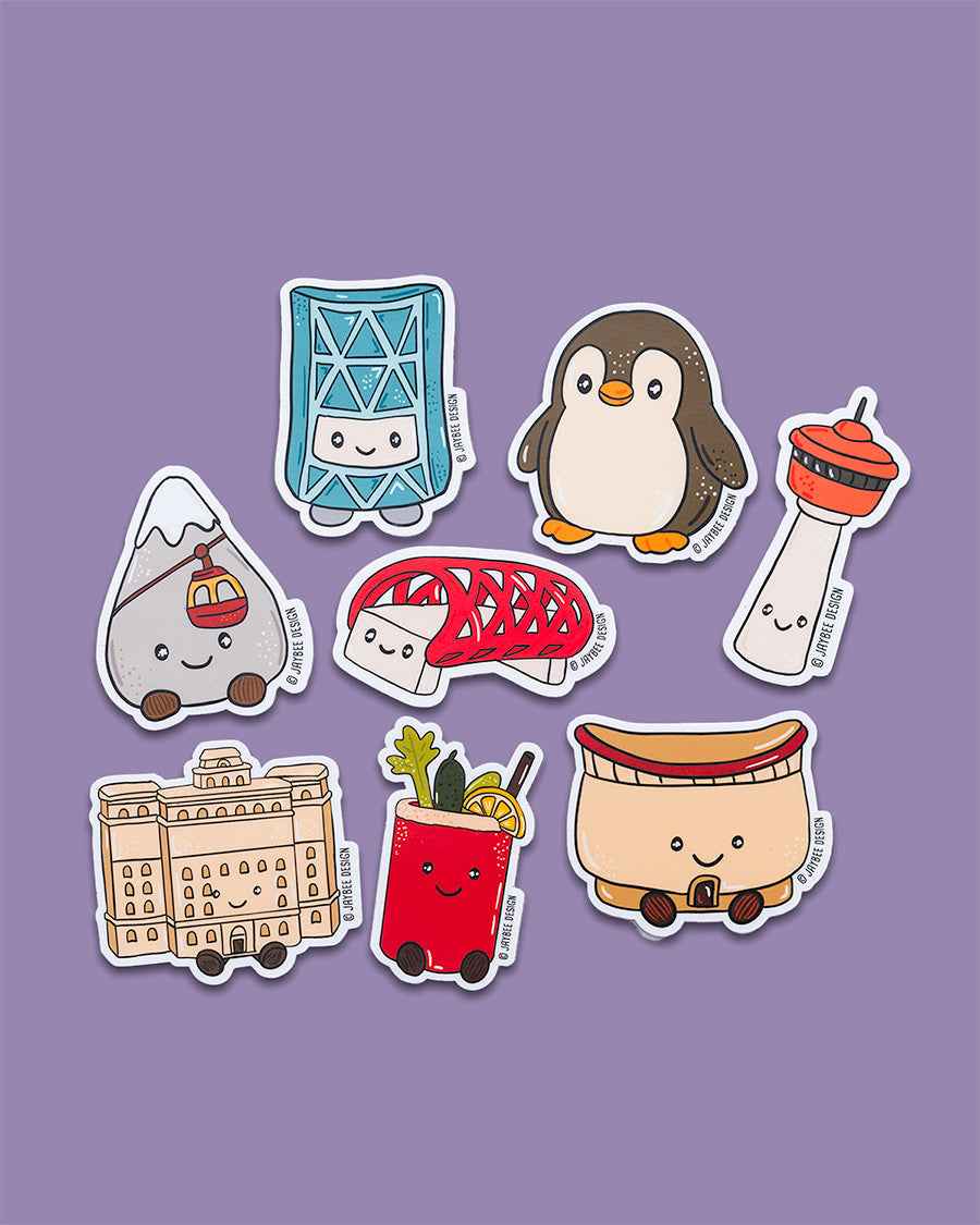 Calgary Vinyl Sticker Pack