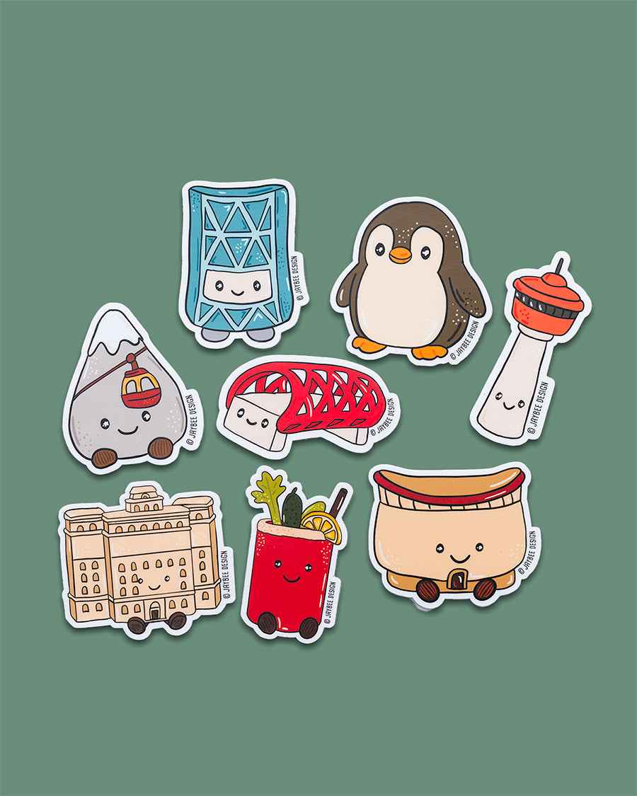 Calgary Vinyl Sticker Pack