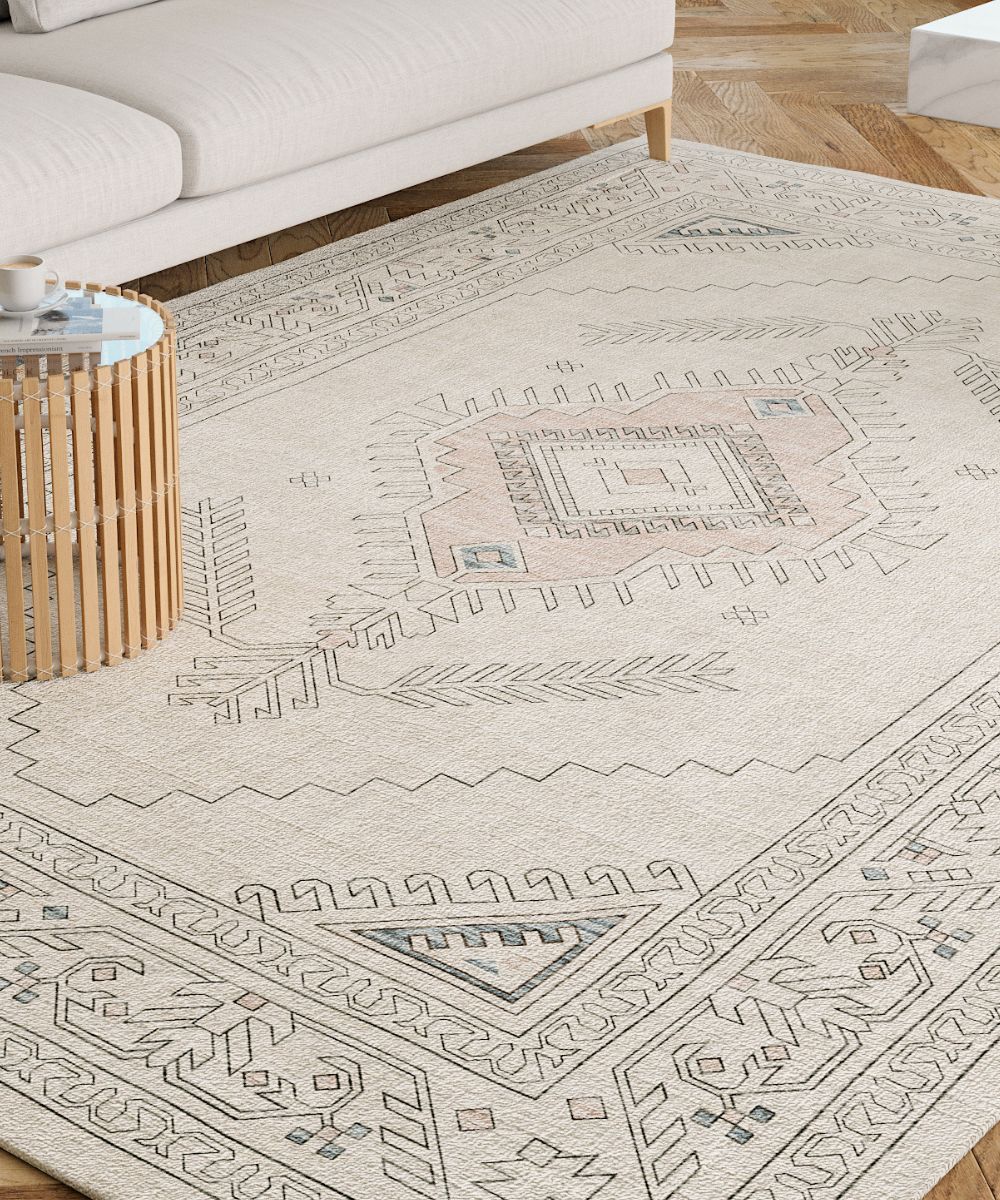 Teppich Charna Natur Beige