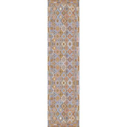Assania Blue Brown Multi Teppich