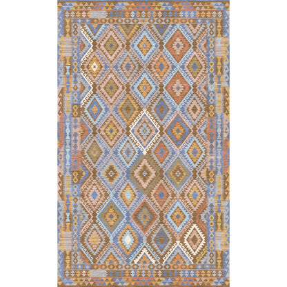 Assania Blue Brown Multi Teppich