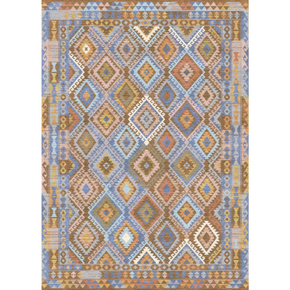 Assania Blue Brown Multi Teppich