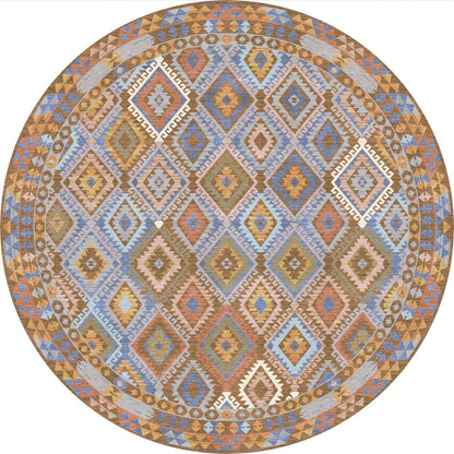 Assania Blue Brown Multi Teppich