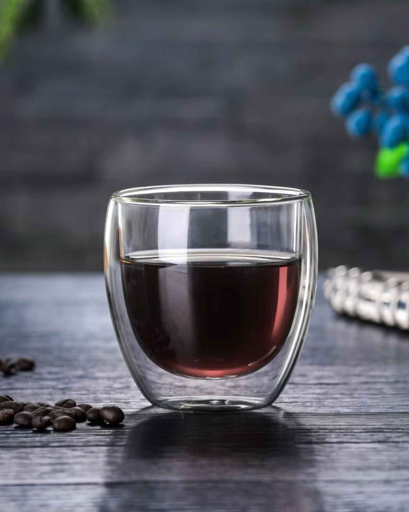Double Walled Borosilicate Cup 8.35 oz - IKIDO - 1Piece