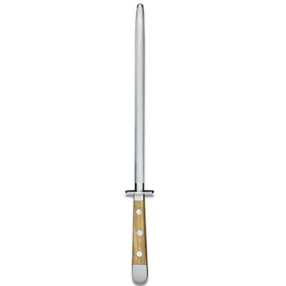 ALPHA OLIVE | Sharpening Steel 10" | Forged Steel / Olive Wood handle