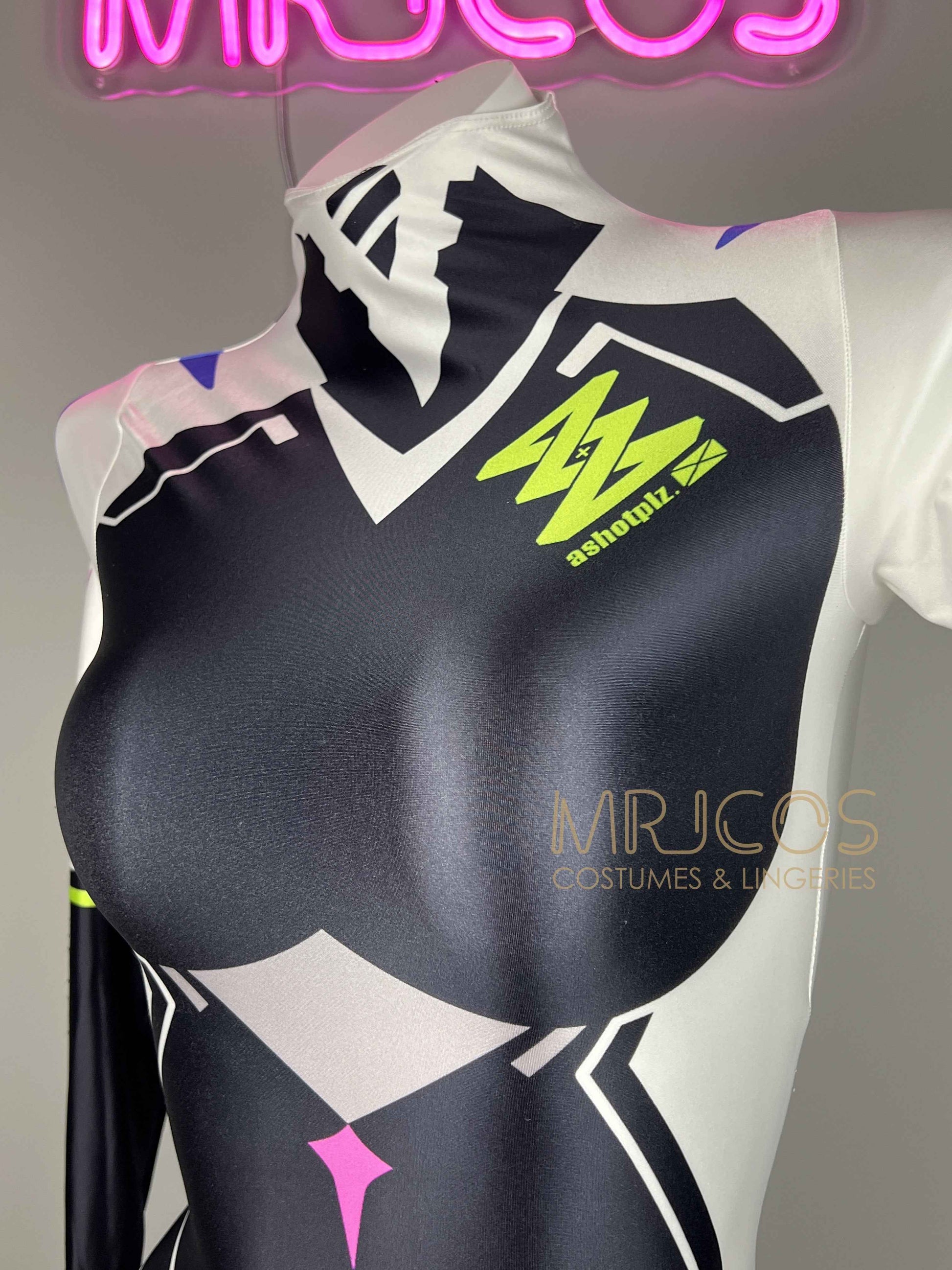 Anime Sci-fi Spandex Swimwear Cosplay Bodysuit Race Queen Costume Zentai