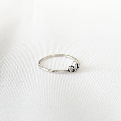 LOTUS | Bague en argent sterling 925 et zircons