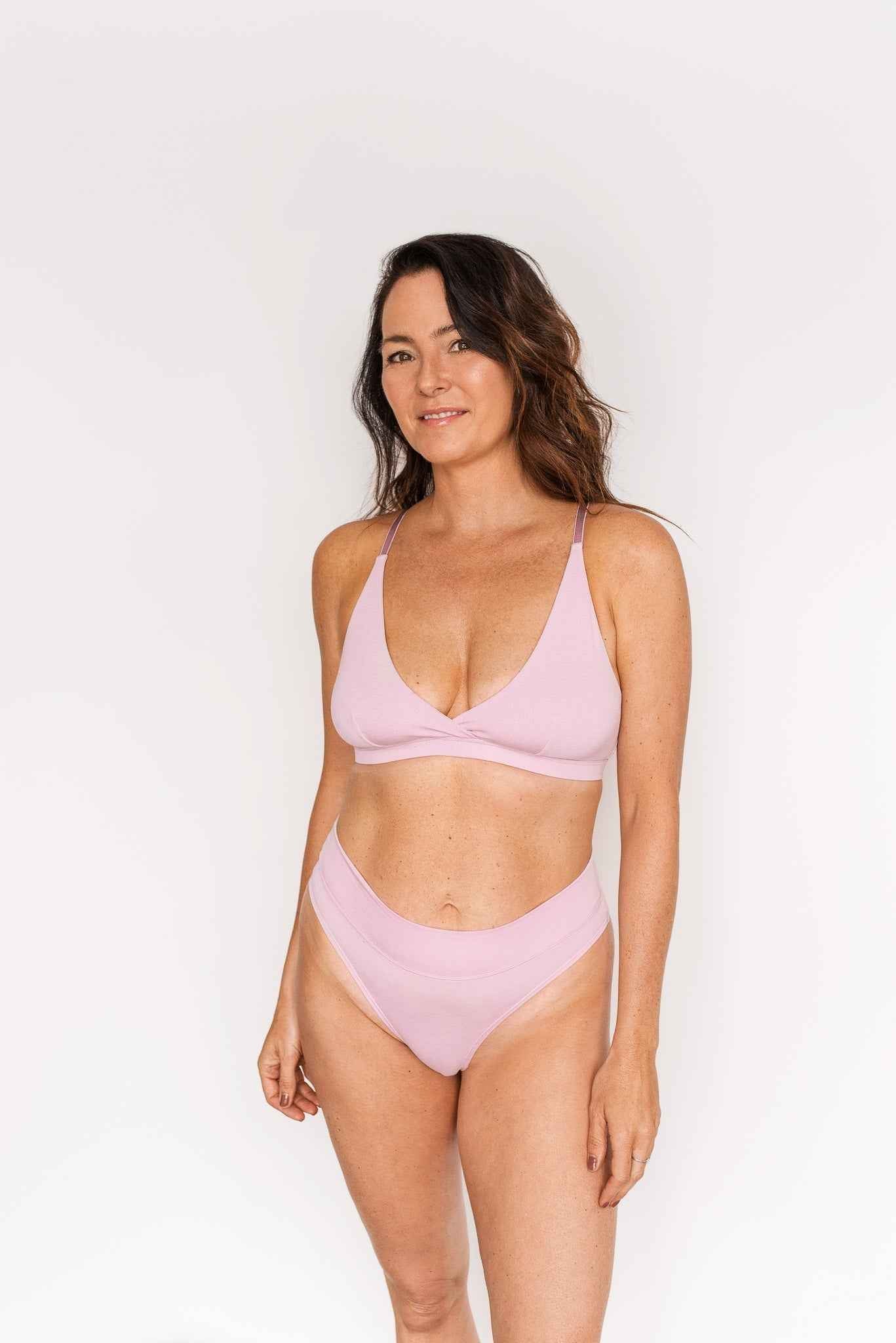 Cheeky taille haute à bande - Orchidée